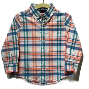 Janie and Jack button down shirt in beautiful spring colors- perfect for Easter